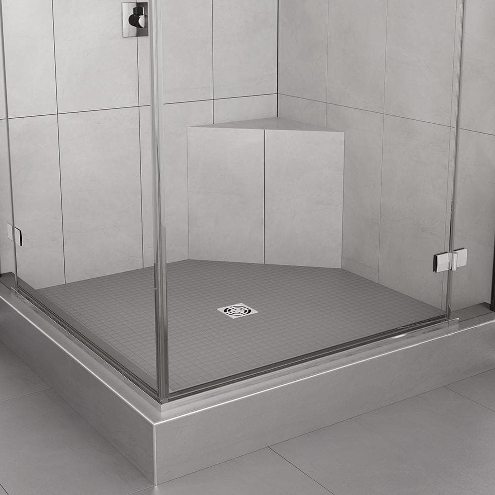 Schluter Kerdi-Board-SB 16 in. x 16 in. Triangular Shower Bench Floor Installation Kit for Accessories (3)