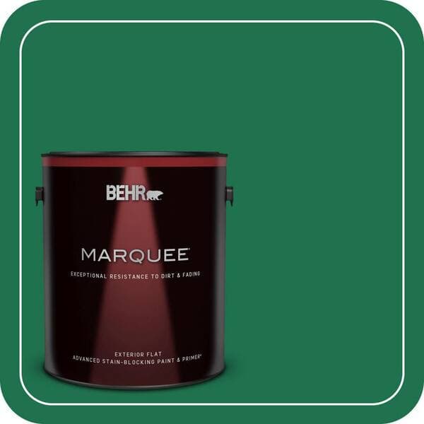 BEHR MARQUEE 1 gal. #470B-7 Climbing Ivy Flat Exterior Paint & Primer (2)