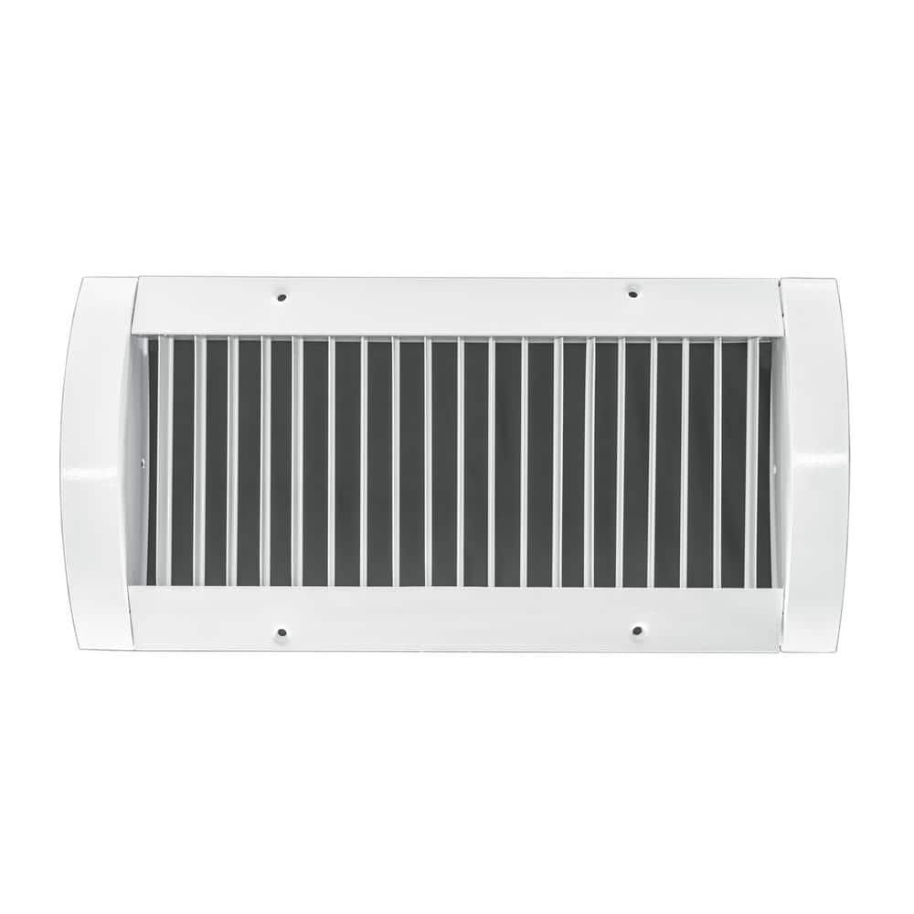 Venti Air 14 in. W x 6 in. H Adjustable Single Deflection Radius Mount Diffuser/Grille for 8 in. Dia Spiral Pipe (1)