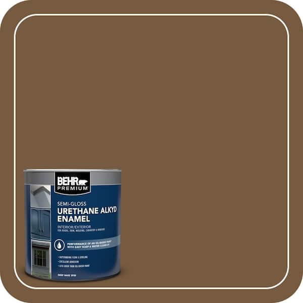 BEHR PREMIUM 1 qt. #290F-7 Wooden Cabin Semi-Gloss Enamel Urethane Alkyd Interior/Exterior Paint (2)