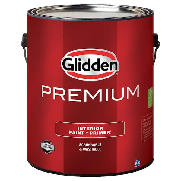 Glidden Premium 1 gal. Pure White Base 1 Semi-Gloss Interior Paint (2)