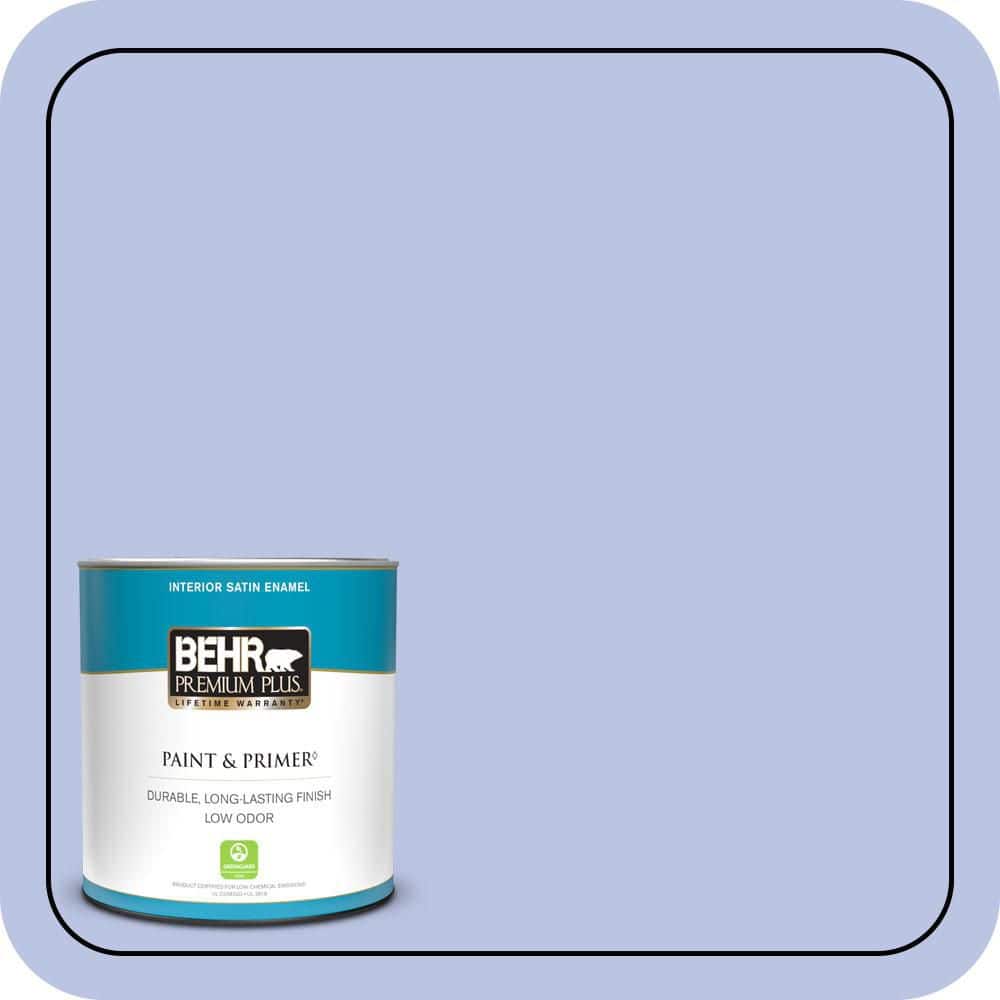 BEHR PREMIUM PLUS #600A-3 California Lilac Enamel Low Odor & Primer (1)