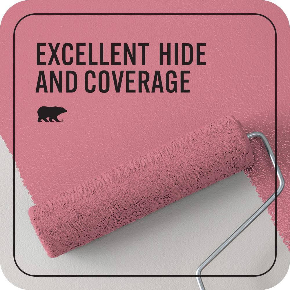 BEHR PREMIUM PLUS 1 qt. #P140-4 I Pink I Can Flat EcoMix Plant-Based Interior Paint & Primer (2)