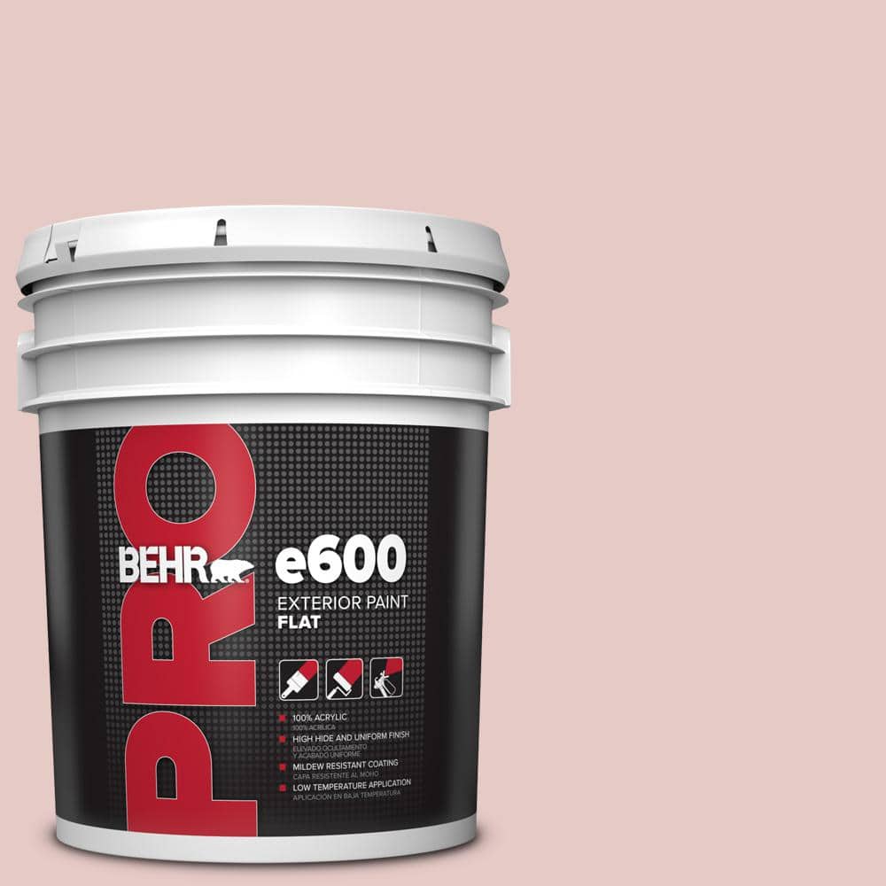 BEHR PRO 5 gal. #170E-2 Blush Beige Flat Exterior Paint
