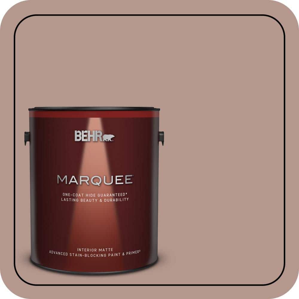 BEHR MARQUEE 1 gal. #N160-4 Sonora Rose One-Coat Hide Matte Interior Paint & Primer (1)