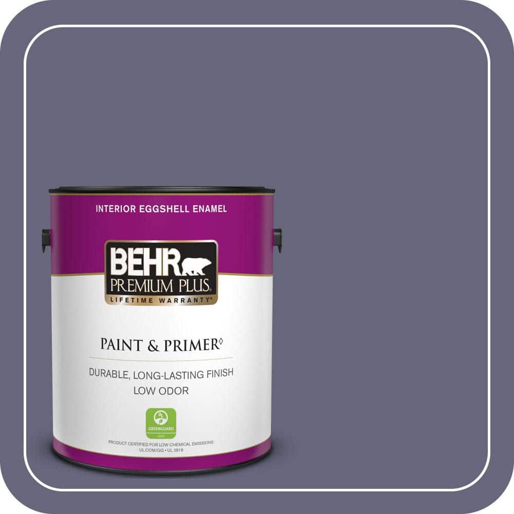 BEHR PREMIUM PLUS 1 gal. #640F-6 Enchanted Evening Eggshell Enamel Low Odor Interior Paint & Primer