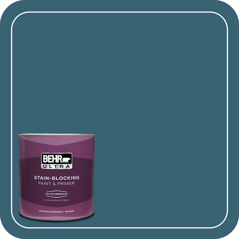 BEHR ULTRA 1 qt. #PPU13-18 Bermudan Blue Extra Durable Eggshell Enamel Interior Paint & Primer