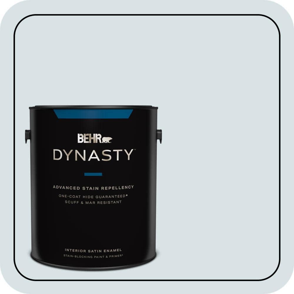 BEHR DYNASTY 1 gal. #MQ3-56 Era One-Coat Hide Satin Enamel Stain-Blocking Interior Paint and Primer