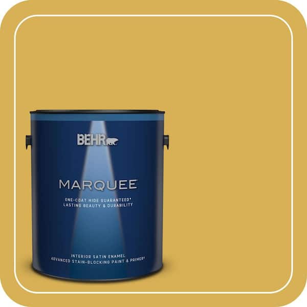 BEHR PREMIUM PLUS #370D-6 Golden Cricket Enamel Low Odor & Primer (3)