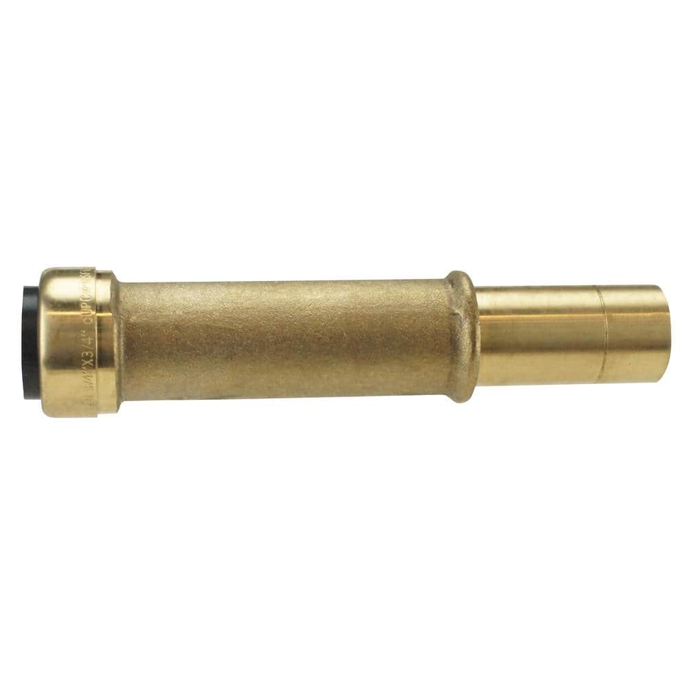 Tectite 3/4 in. Brass Push-To-Connect CTS Street Slip Adapter