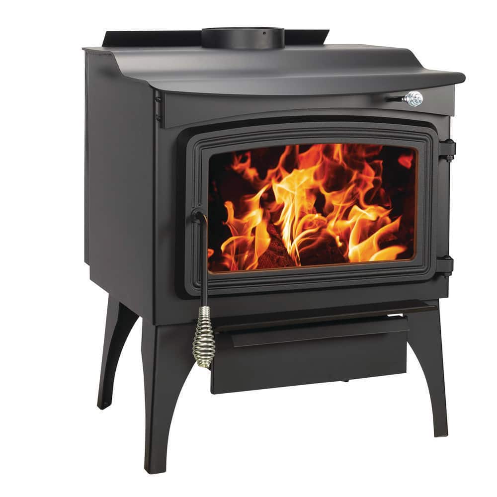 Pleasant Hearth Medium 2,200 sq. ft. EPA Certified Wood Stove with Legs and Chrome Handles (3)