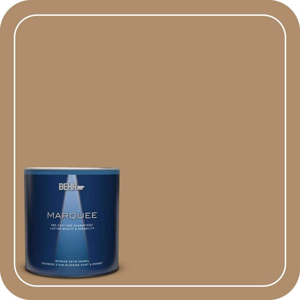BEHR MARQUEE 1 qt. #N270-5 River Road Satin Enamel Interior Paint & Primer
