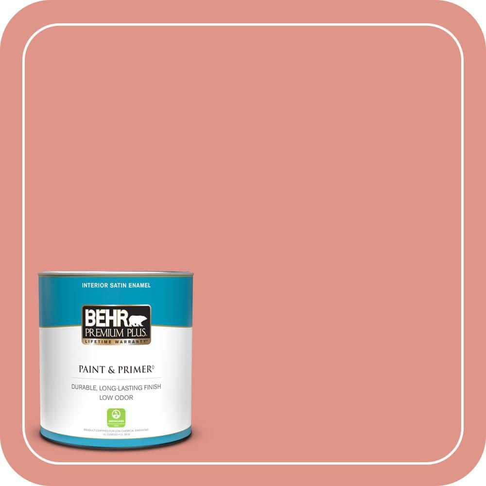 BEHR PREMIUM PLUS #BIC-18 Fresh Watermelon Flat Low Odor & Primer (1)