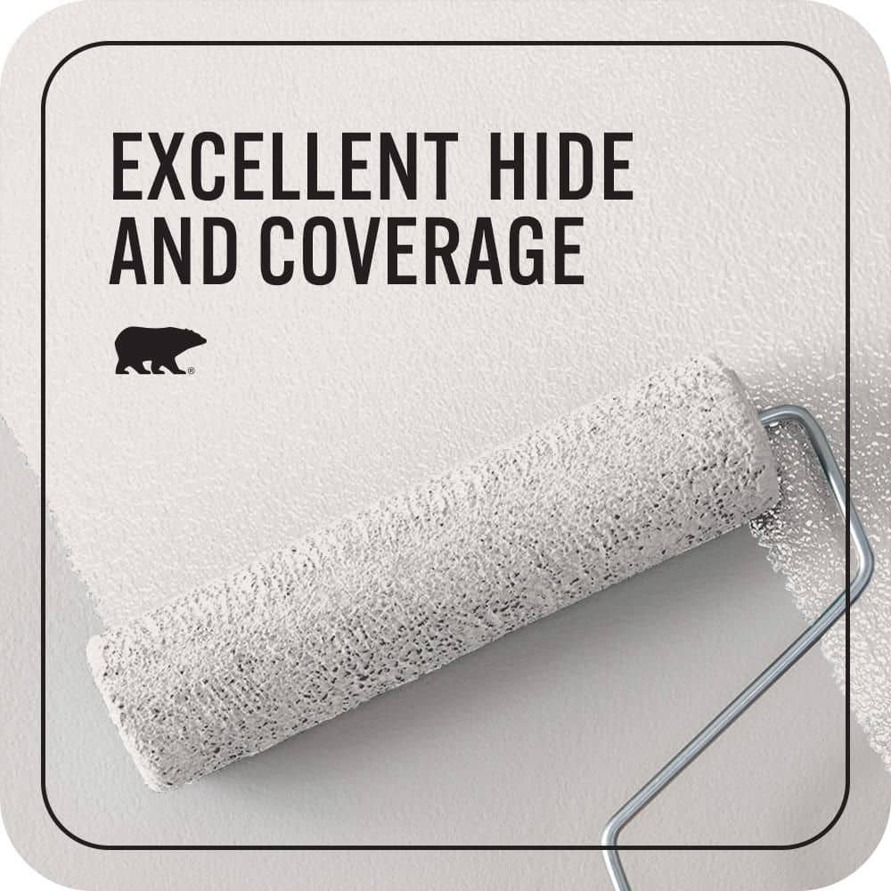 BEHR PREMIUM PLUS #720A-1 Phantom Mist Enamel Interior/Exterior Paint & Primer Color Sample (4)