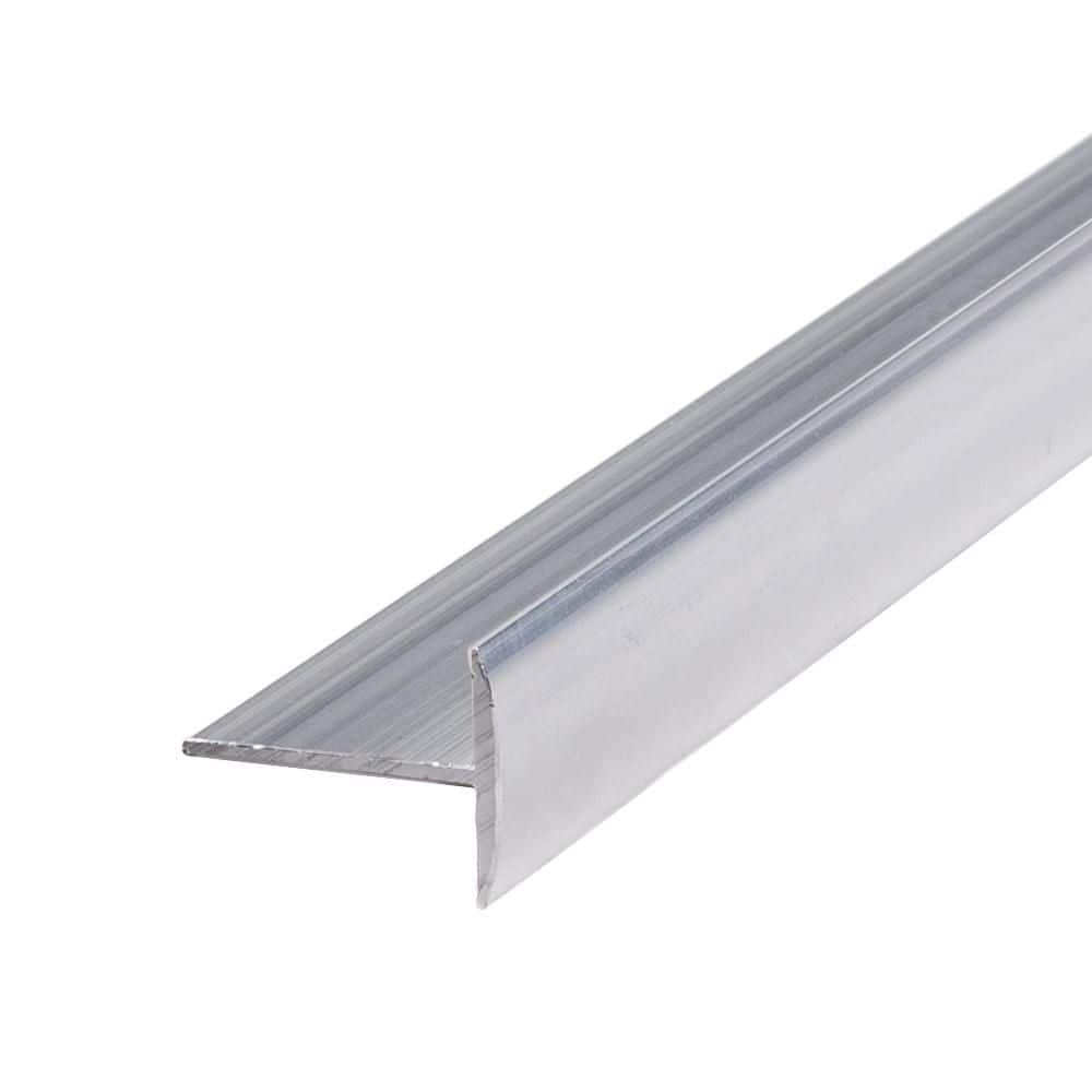 Outwater 1/2 in. Unfinished Paintable Mill Aluminum Center Barb Furniture Filler Bumper Tee Moulding Edging 72in. Long (18-Pack) (3)