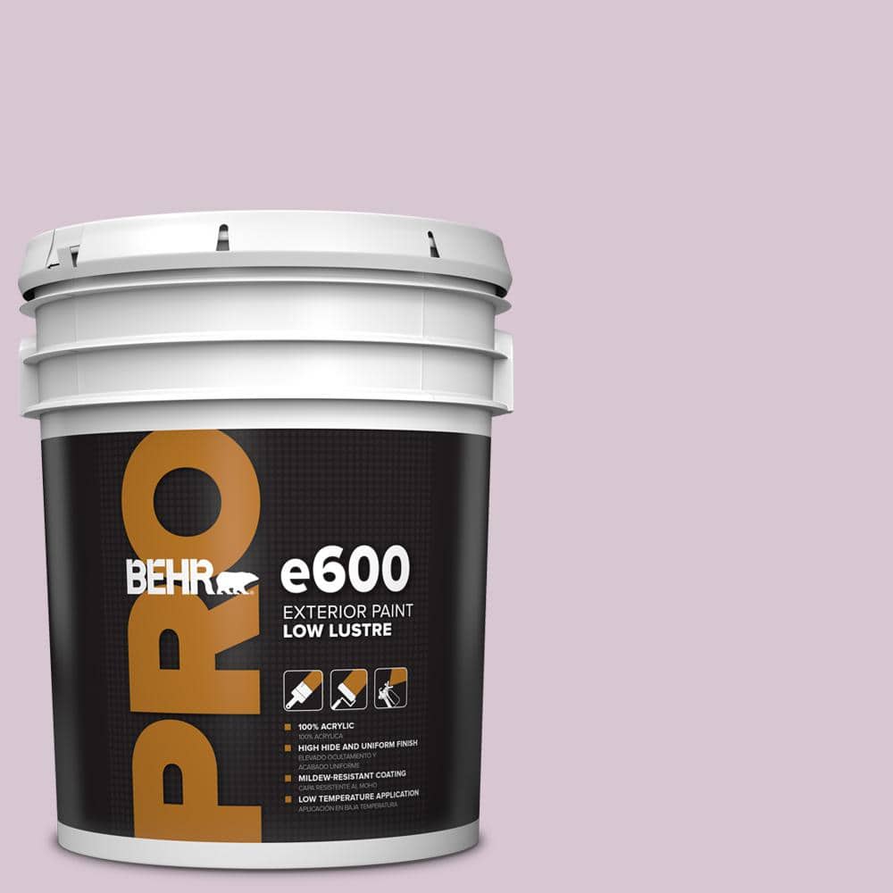 BEHR PRO 5 gal. #680E-3 Rosy Lavender Low Luster Exterior Paint