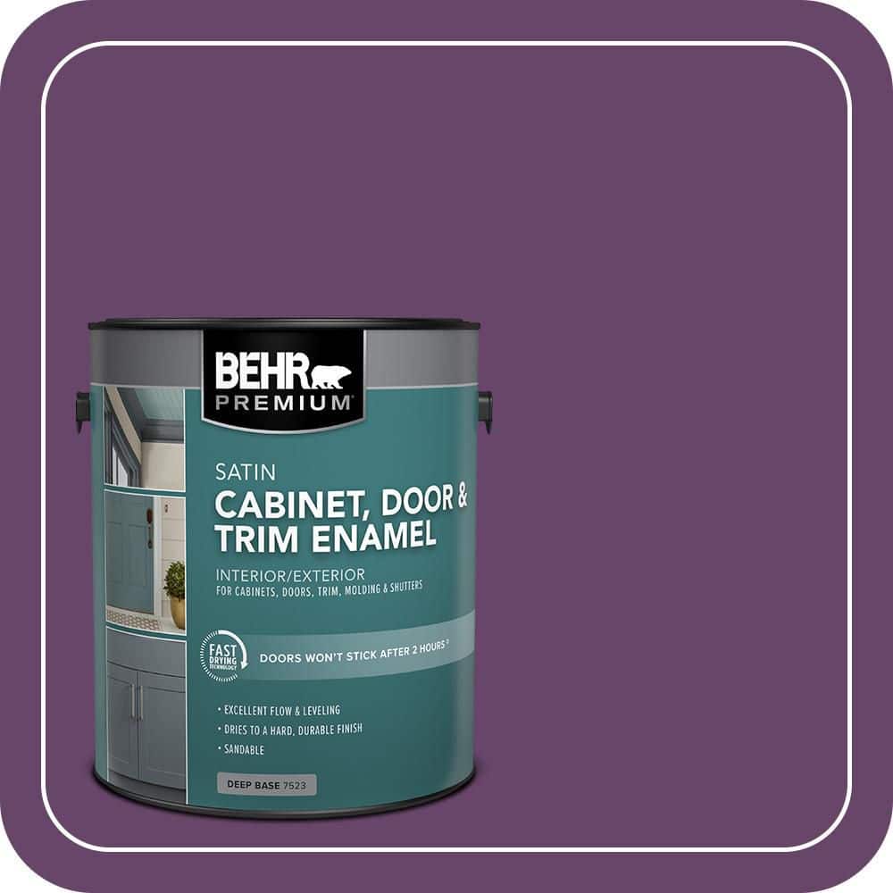 BEHR PREMIUM 1 gal. #P100-7 Sultana Satin Enamel Interior/Exterior Cabinet, Door & Trim Paint