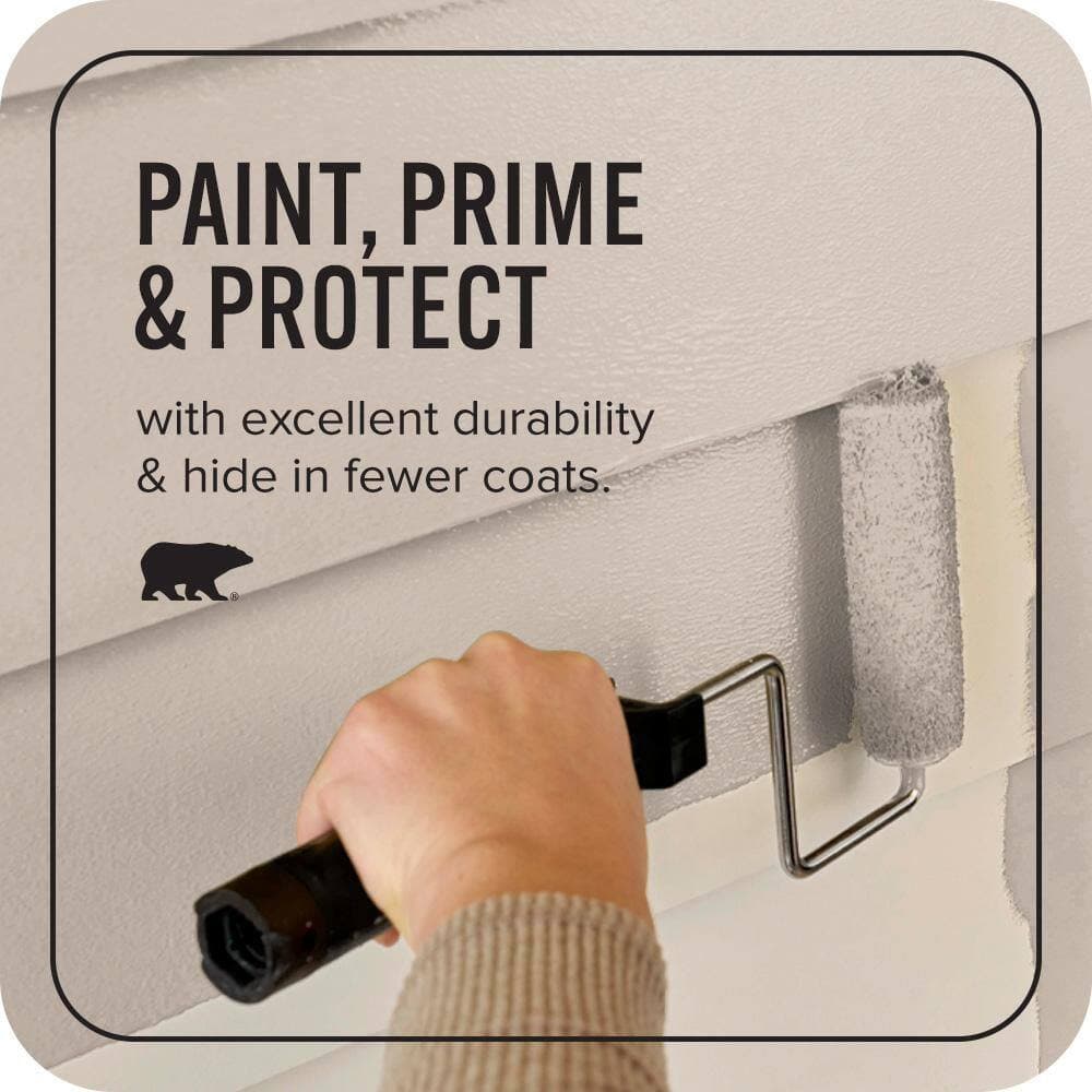 BEHR ULTRA 1 gal. #N230-3 Armadillo Satin Enamel Exterior Paint & Primer (3)