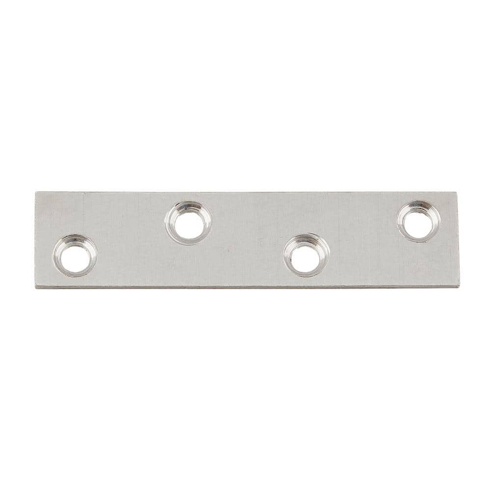 Everbilt 3 in. Stainless Steel Mending Plate (2-Pack) (3)