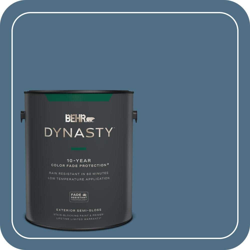 BEHR DYNASTY 1 gal. #S500-6 Shipyard Semi-Gloss Exterior Stain-Blocking Paint & Primer