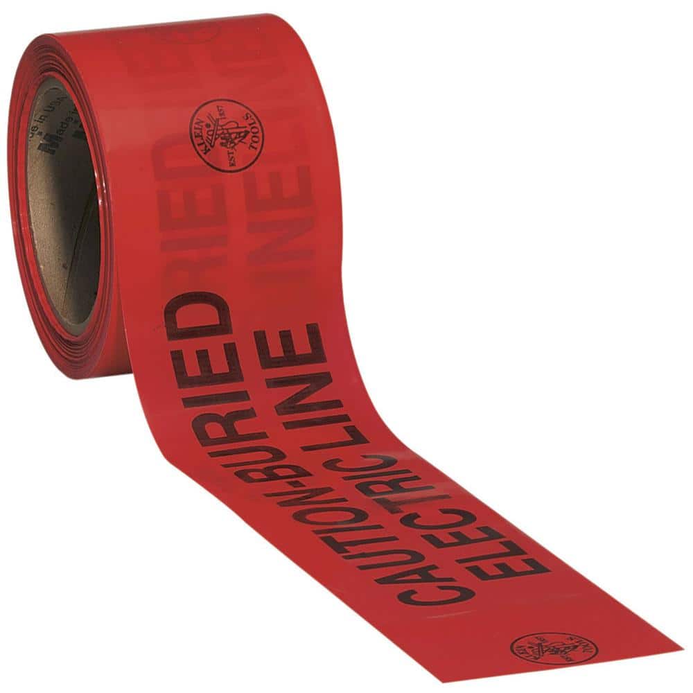 Klein Tools 3 in. x 1000 ft. Barricade and Warning Tape