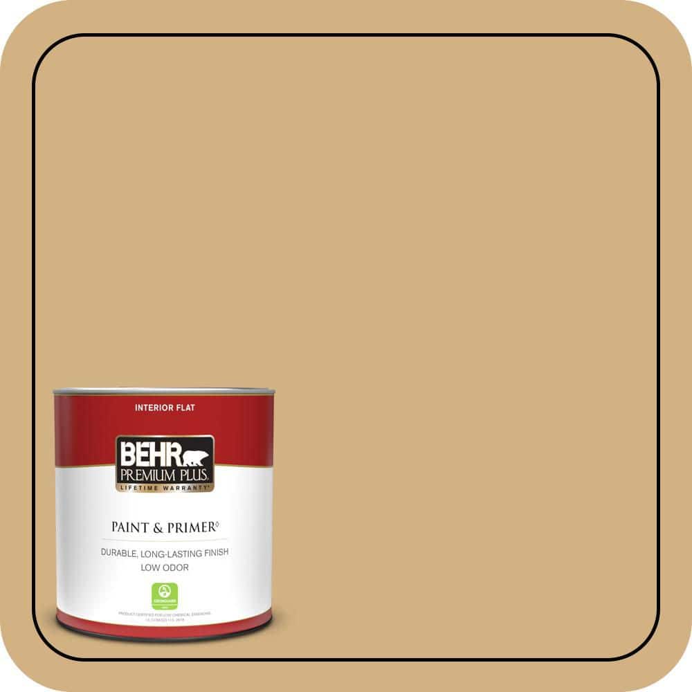BEHR PREMIUM PLUS #QE-29 Light Oak Enamel Interior/Exterior Paint & Primer Color Sample (1)