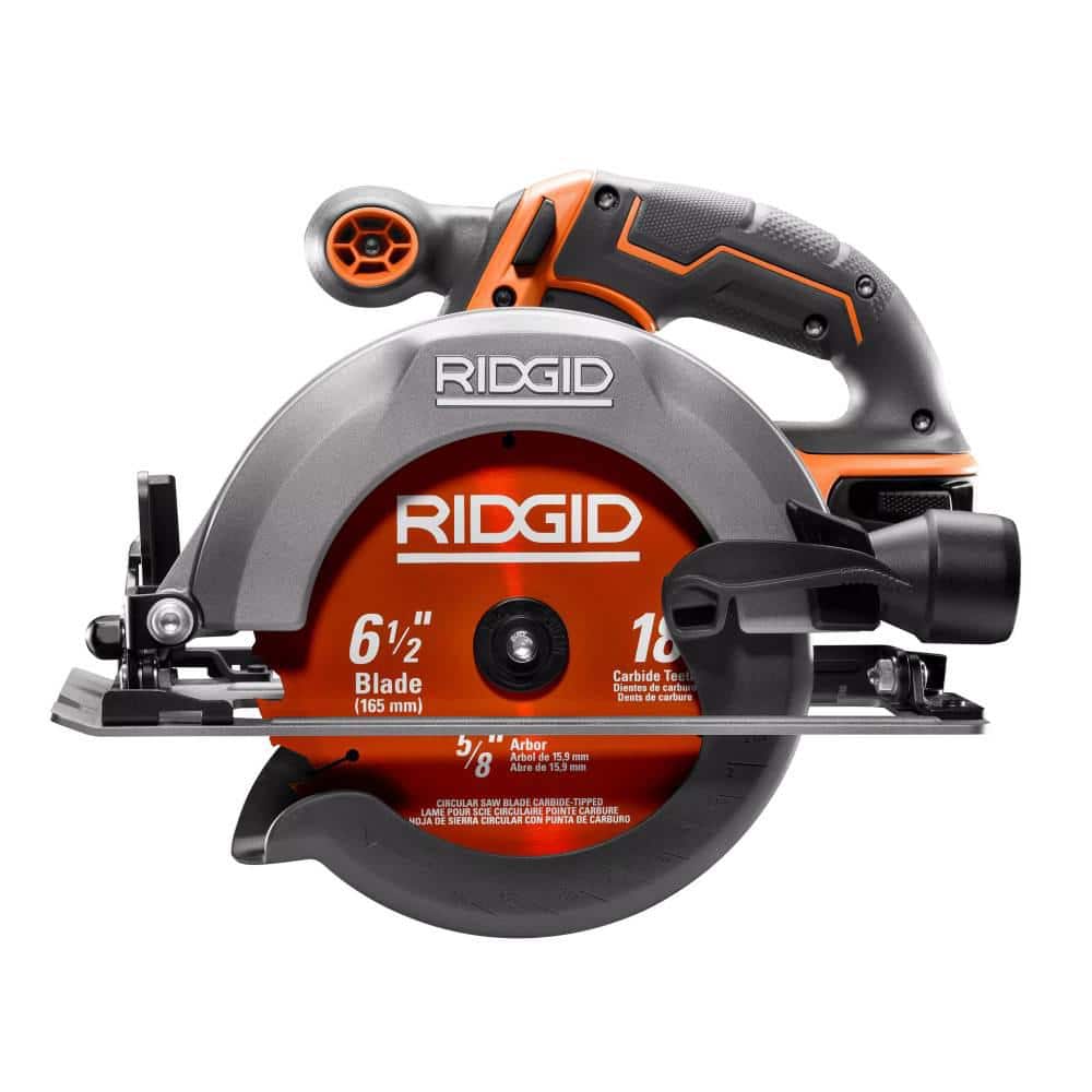 RIDGID 18V Cordless 6-1/2 in. Circular Saw Kit with (1) 4.0 Ah Battery and Charger (3)