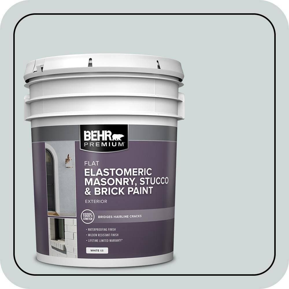 BEHR PREMIUM 5 gal. #MS-65 Winter Days Elastomeric Masonry, Stucco and Brick Exterior Paint