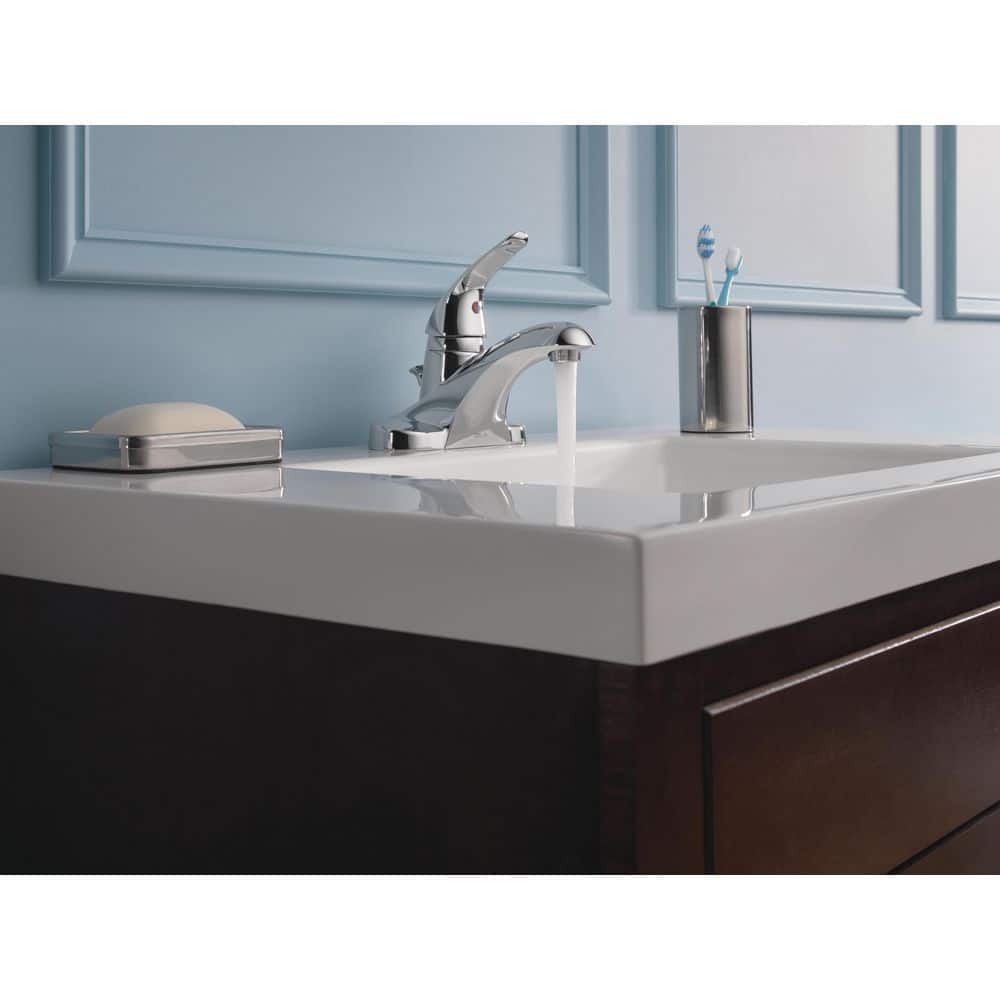 Delta Foundations 4 in. Centerset Single Handle Bathroom Faucet in Polished Chrome (3)
