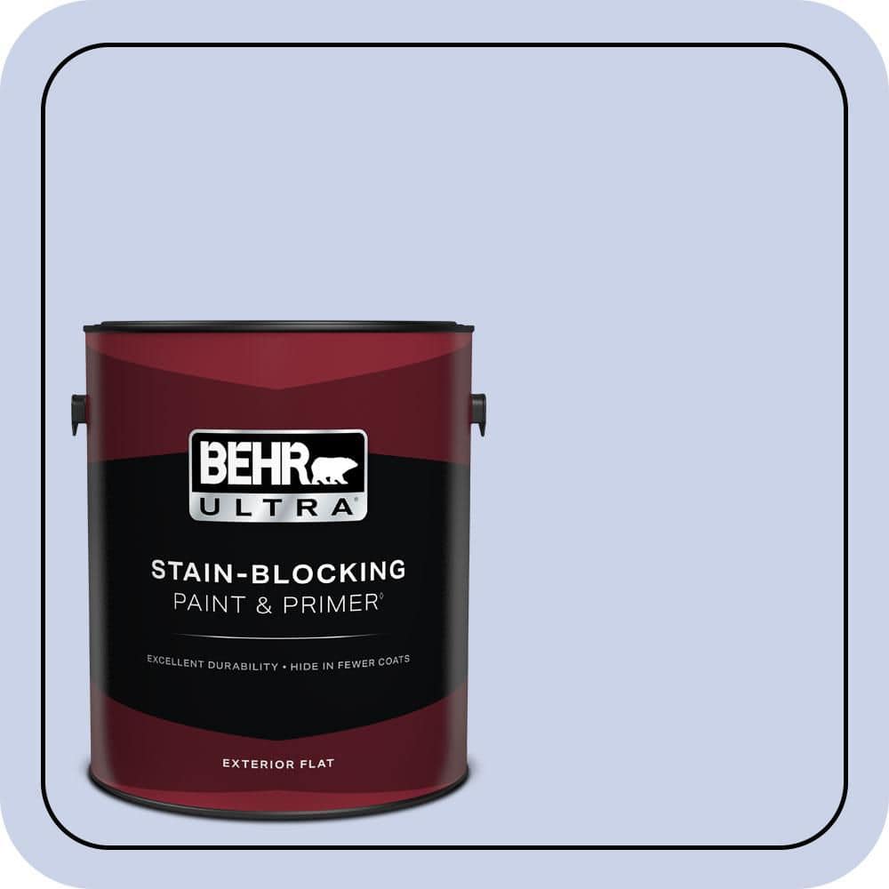 BEHR ULTRA 1 gal. #600A-2 Lazy Sunday Flat Exterior Paint & Primer