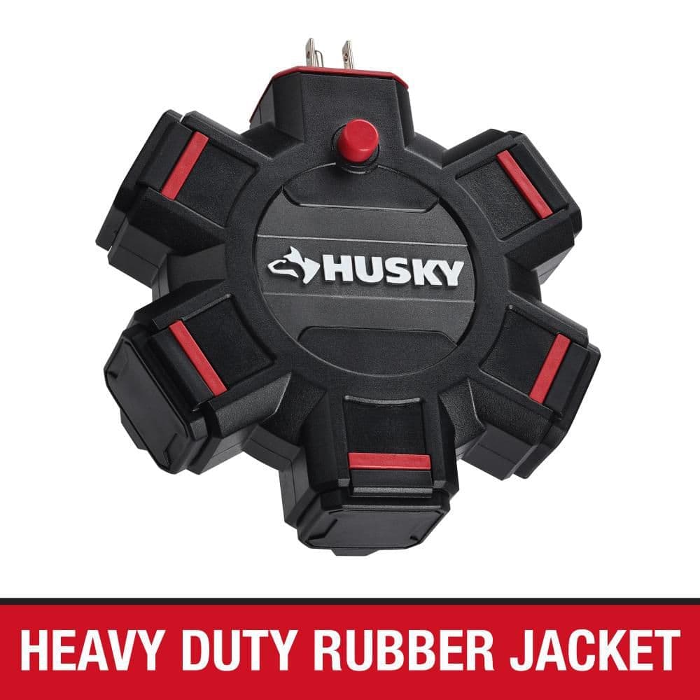Husky 5-Outlet Extension Cord Adapter (4)