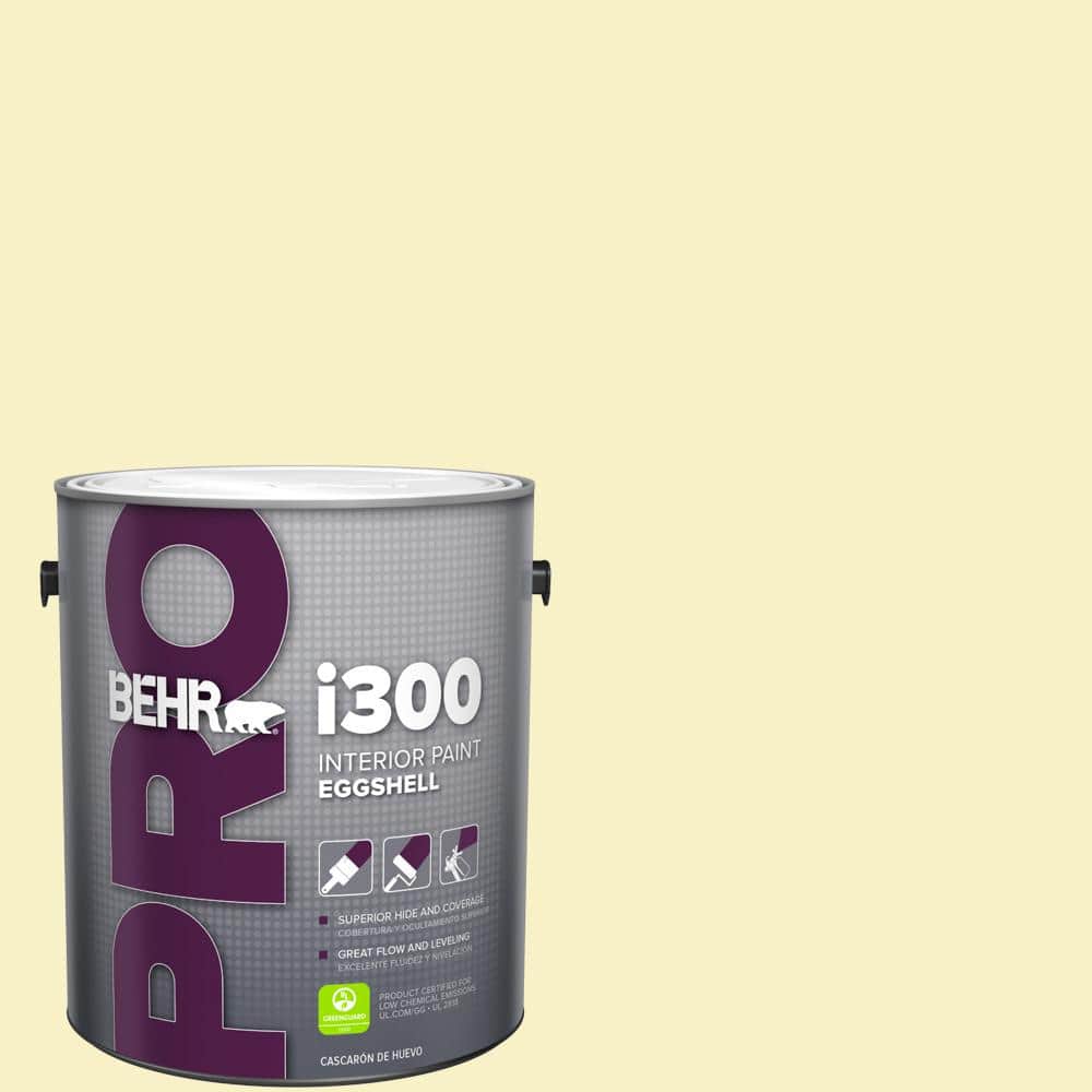 BEHR PRO 1 gal. #400A-1 Candlelight Yellow Eggshell Interior Paint