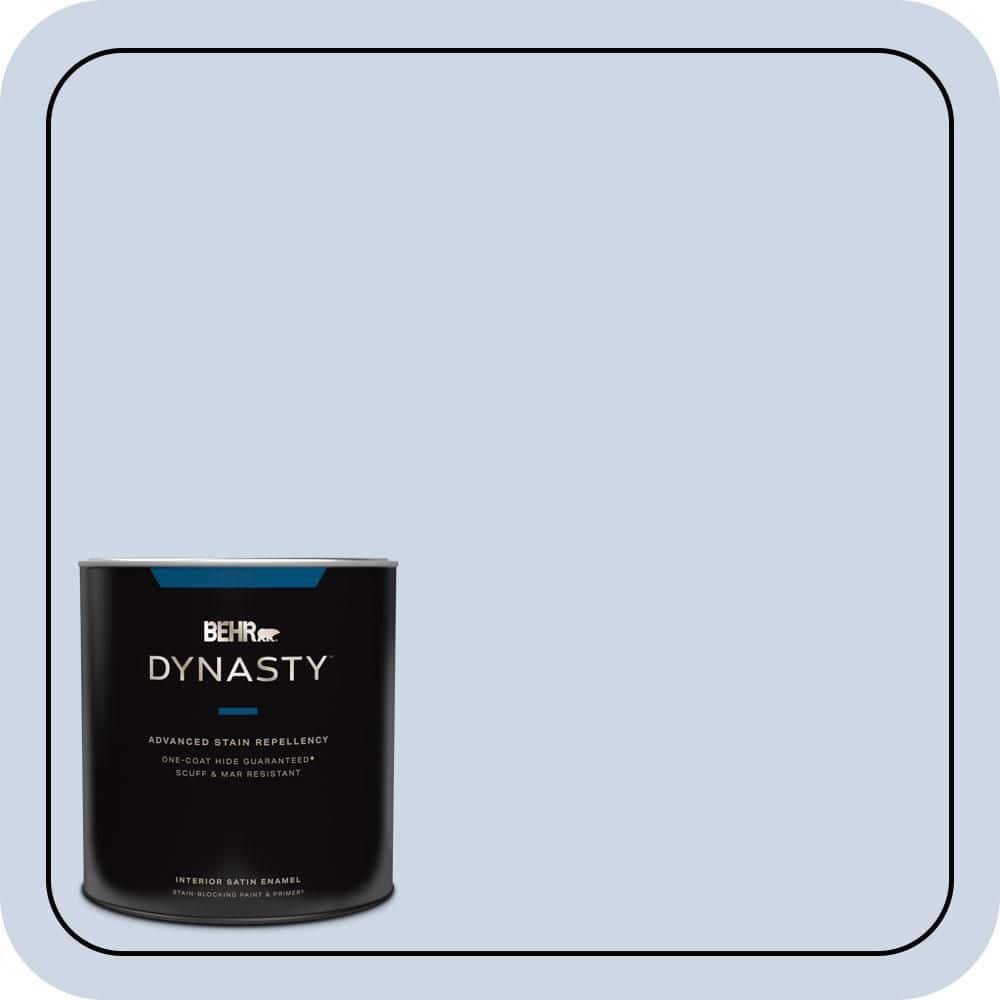 BEHR DYNASTY 1 qt. #600C-2 Silent Ripple Satin Enamel Interior Stain-Blocking Paint & Primer