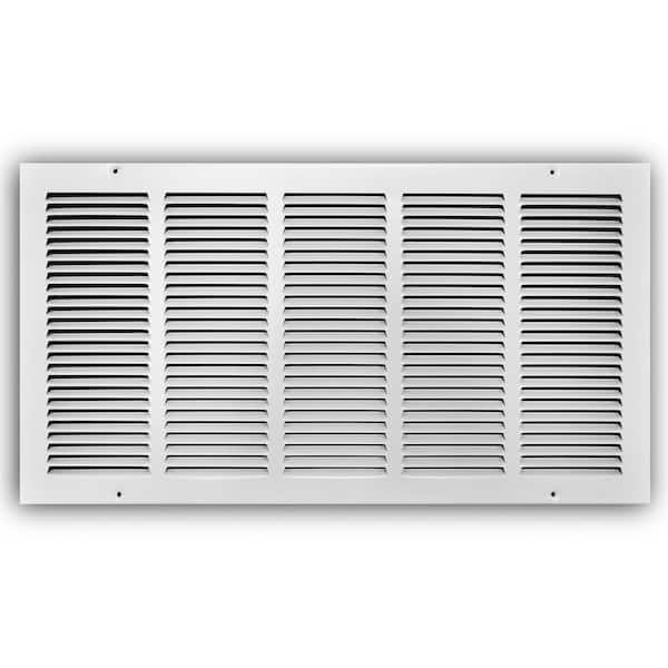 Everbilt 24 in. x 12 in. White Return Air Grille (2)