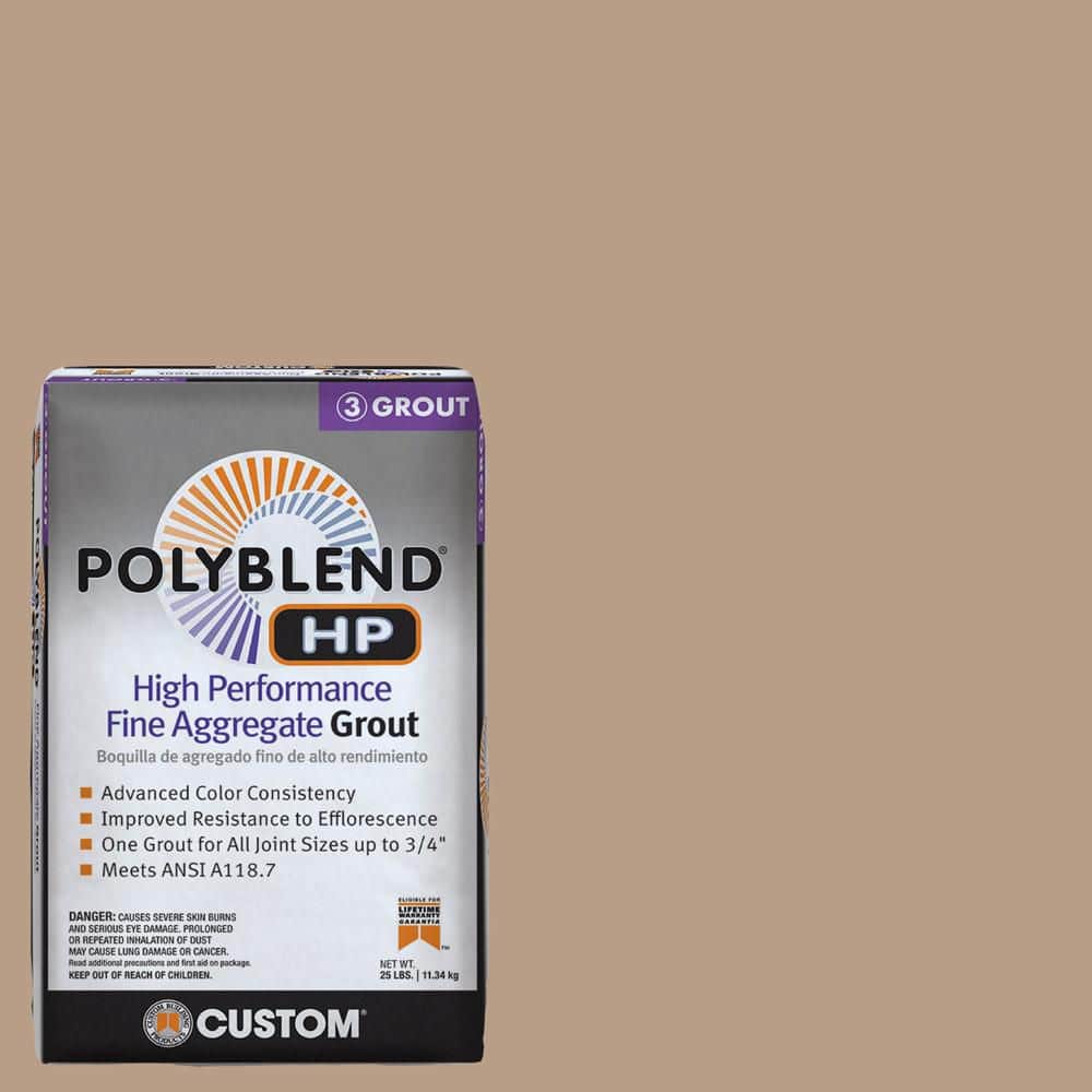 Custom Building Products Polyblend HP #380 Haystack 25lb High Performance Fine Aggregate Grout (2)