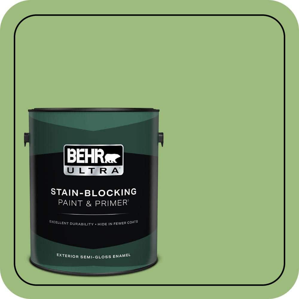 BEHR ULTRA 1 gal. #P380-5 Gleeful Semi-Gloss Enamel Exterior Paint & Primer