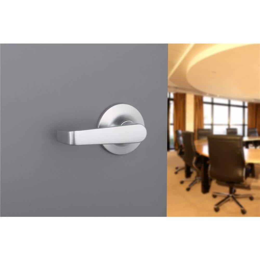 Universal Hardware Light Duty Commercial Passage (hall/closet) Lever ADA UL 3-Hour Fire ANSI Grade 2, Satin Chrome Finish (4)