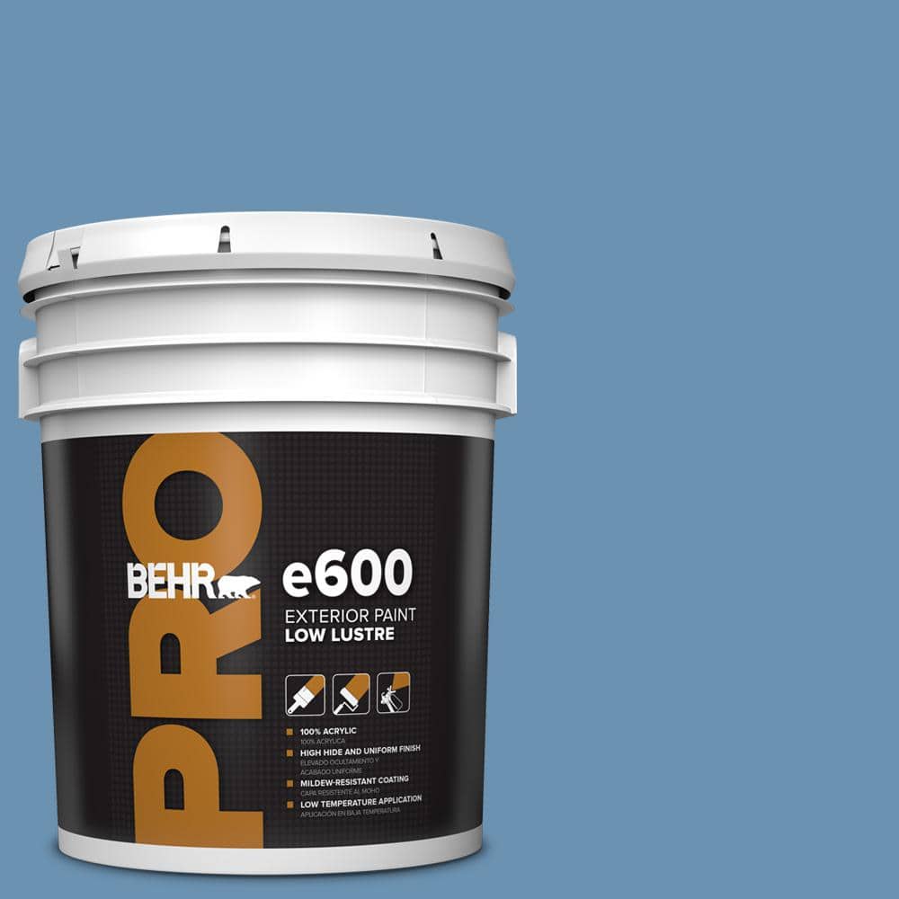 BEHR PRO 5 gal. #M510-4 Brittany Blue Low Luster Exterior Paint