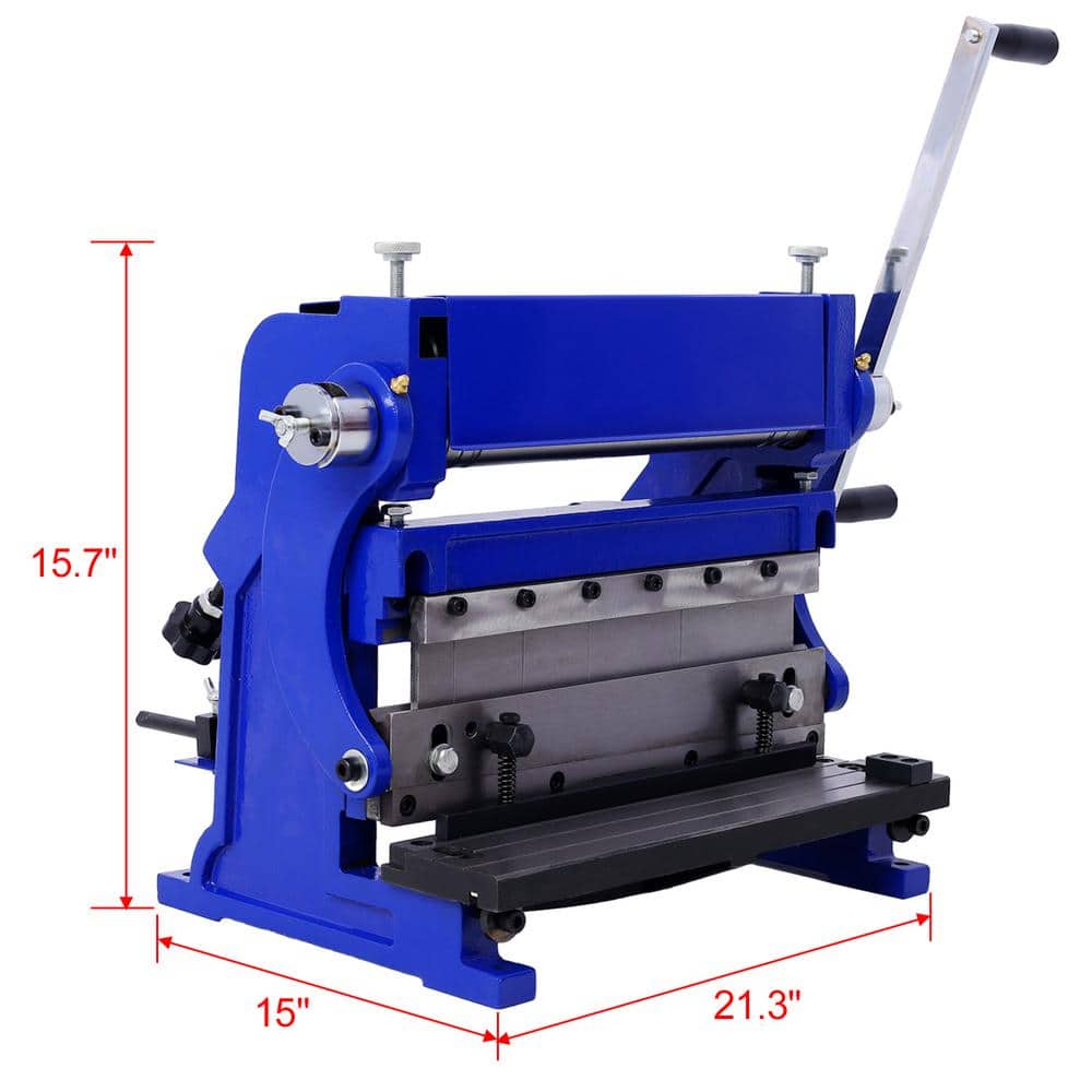 Tidoin 3-In-1 12 in.  Combination Sheet Metal Machine Solid Construction,Shears and Slip Roll Machine for Shear Bending Rolling (2)