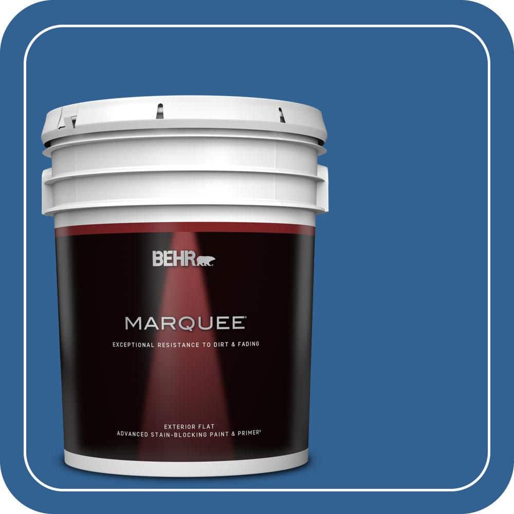 BEHR MARQUEE 5 gal. #S-G-580 Running Water Flat Exterior Paint & Primer