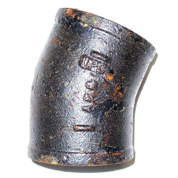 AB and I Foundry 3 in. Cast Iron 1/16 Bend (2)