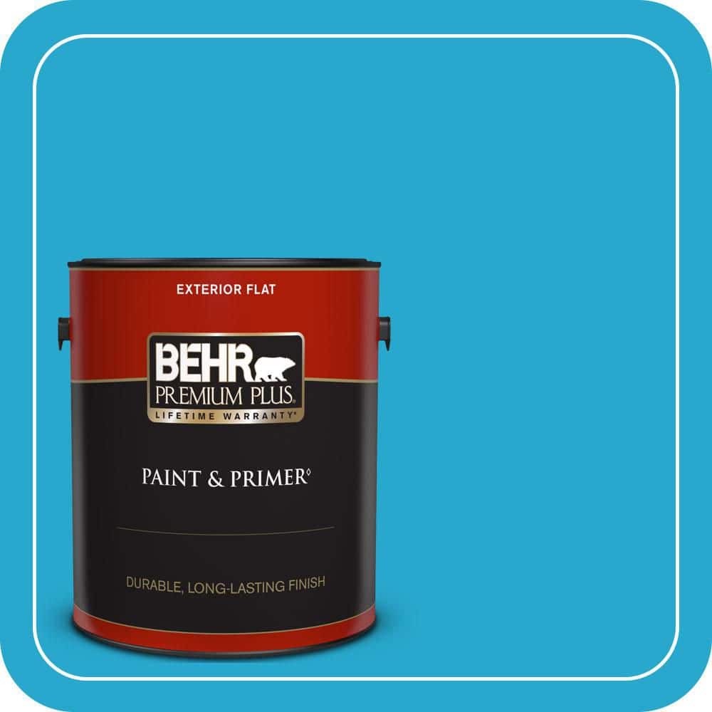 BEHR PREMIUM PLUS 1 gal. #T12-8 Reboot Flat Exterior Paint & Primer (1)