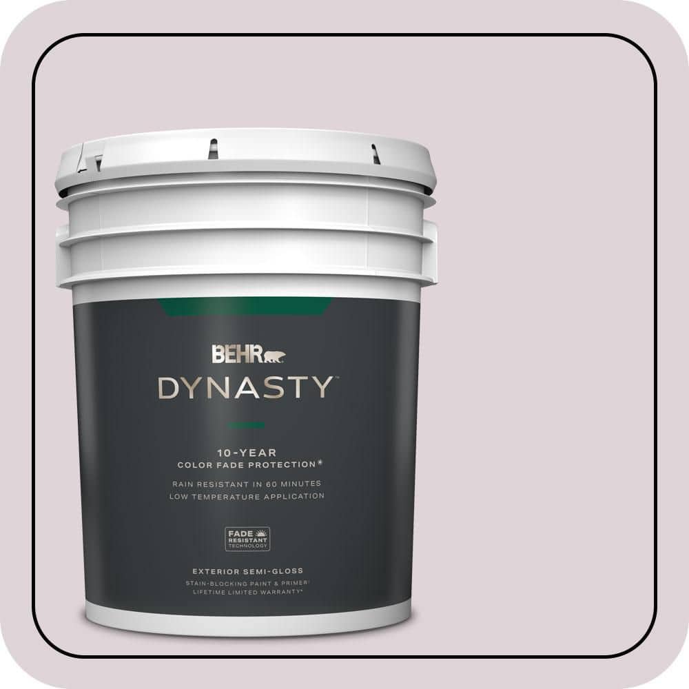 BEHR DYNASTY 5 gal. #PPU16-07 Mystic Fairy Semi-Gloss Exterior Stain-Blocking Paint & Primer
