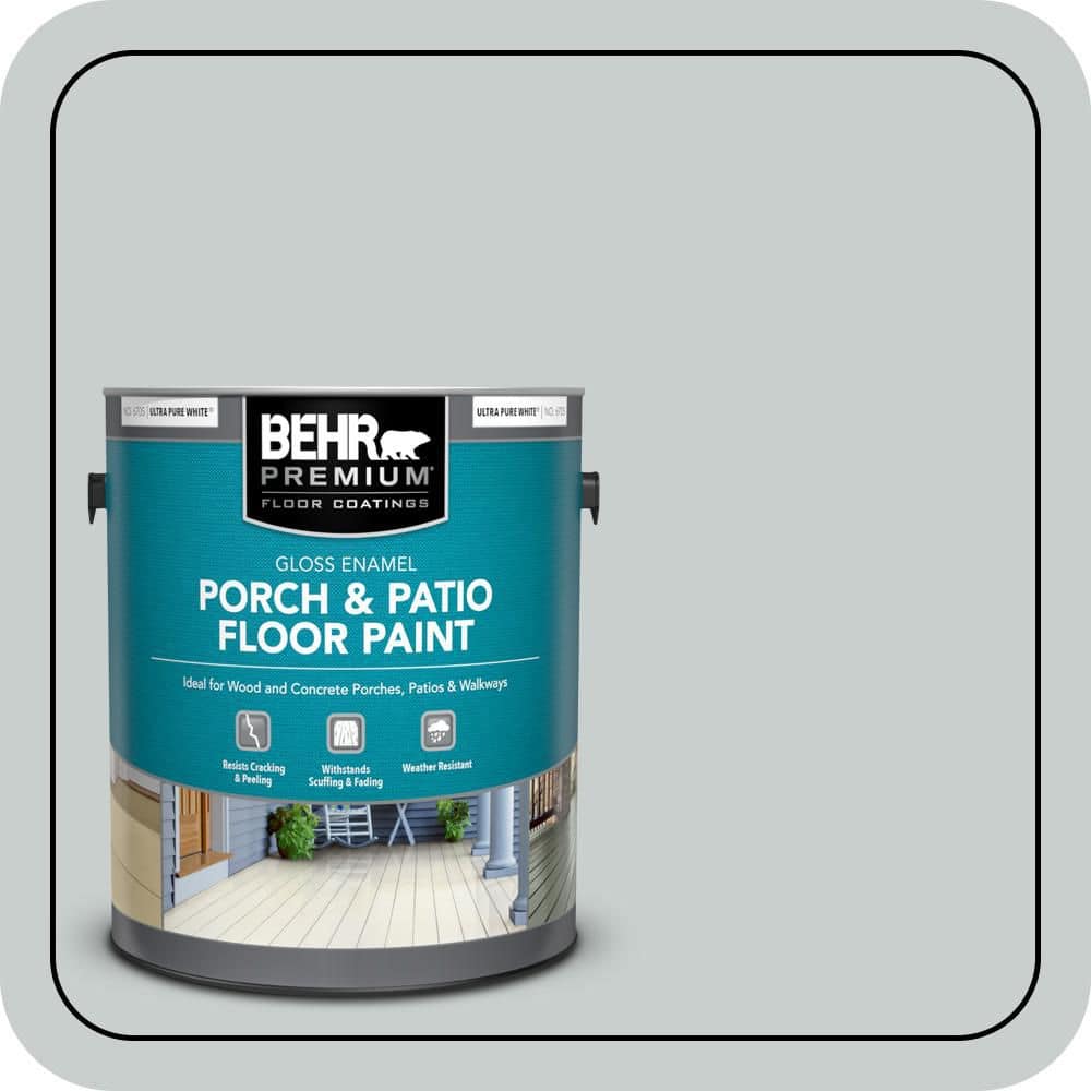 BEHR PREMIUM 1 gal. #PFC-61 Foggy Morn Gloss Enamel Interior/Exterior Porch and Patio Floor Paint