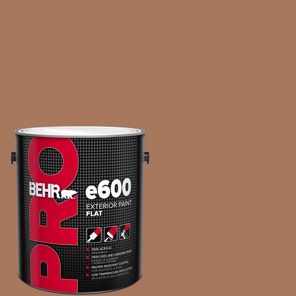 BEHR PRO 1 gal. #240F-5 Toasted Chestnut Flat Exterior Paint