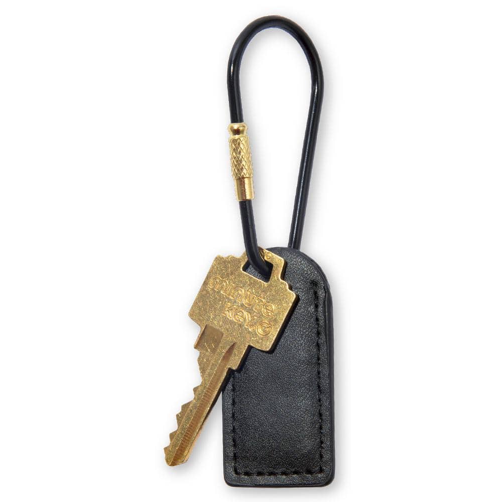 Hillman Sanitas Brass Knurled Keyring (2)