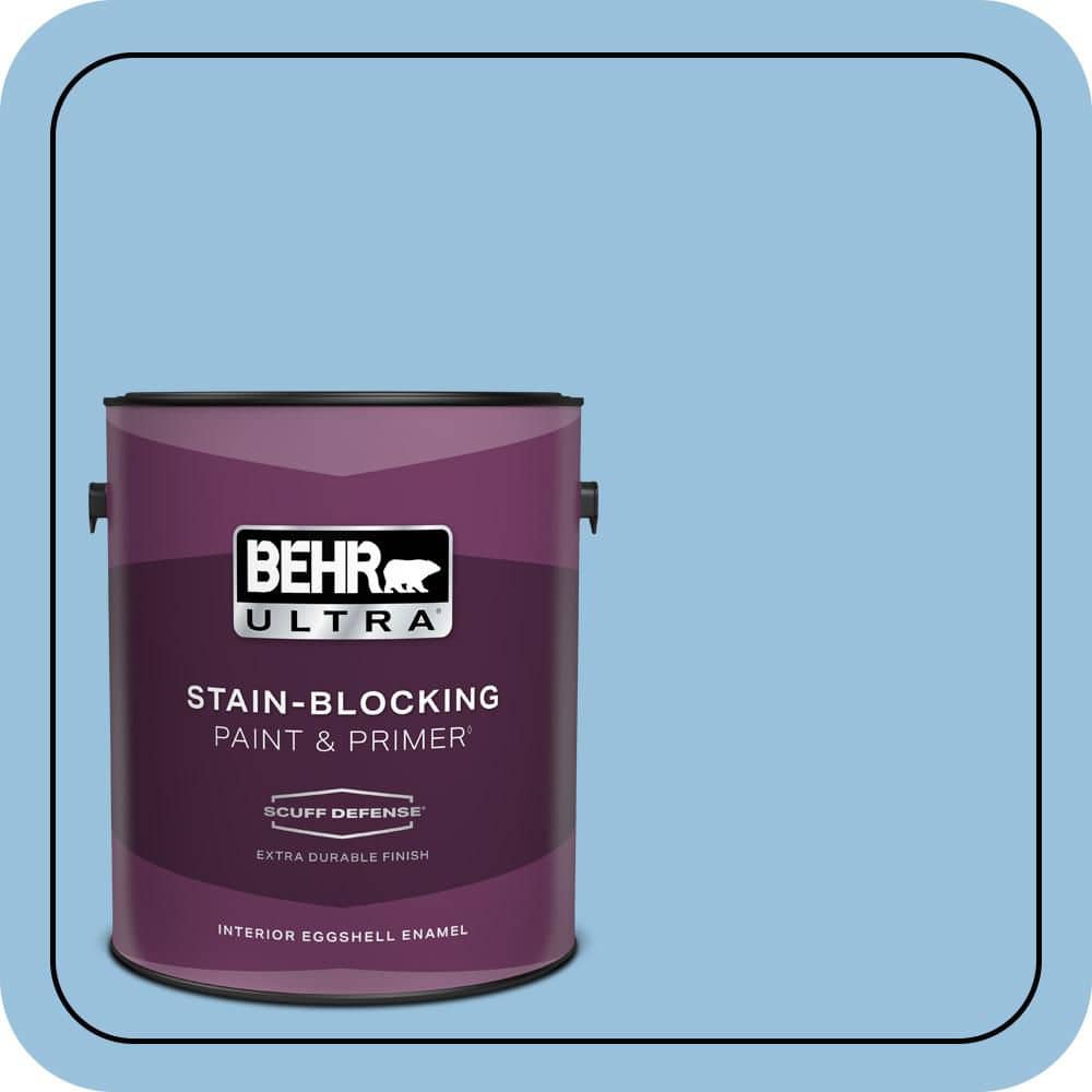 BEHR ULTRA 1 gal. #M520-3 Charismatic Sky Extra Durable Eggshell Enamel Interior Paint & Primer