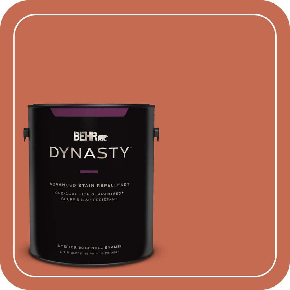 BEHR DYNASTY 1 gal. #T16-14 Raw Copper Eggshell Enamel Interior Stain-Blocking Paint & Primer
