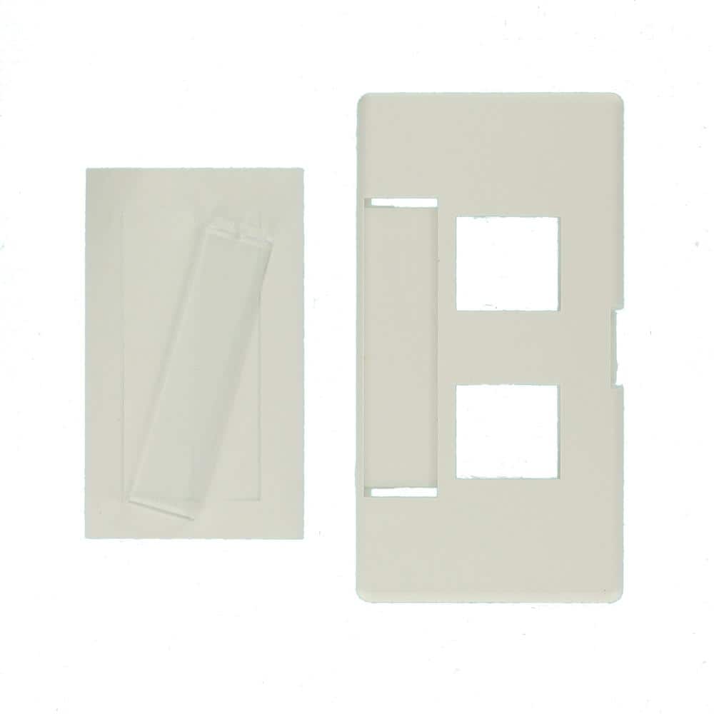 Leviton White 1-Gang Audio/Video Wall Plate (1-Pack) 49910-SW2 (2)
