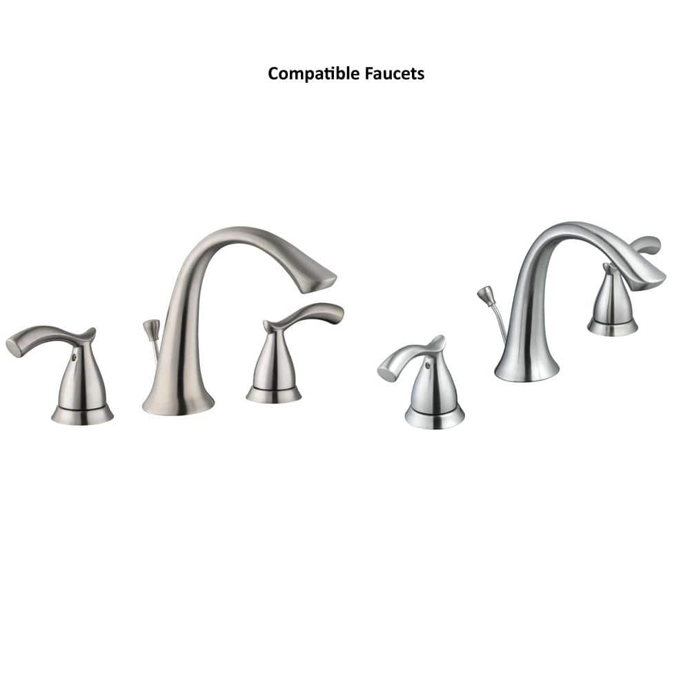 Glacier Bay Pair of Handle Flanges in Brushed Nickel (2)